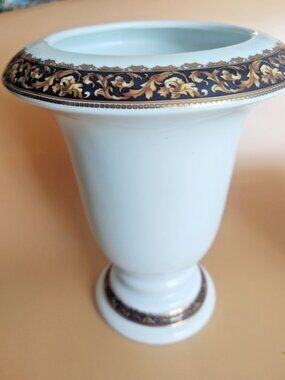 Porcelain vase BACCHUS  T. Limoges Roman God Of WINE 8"